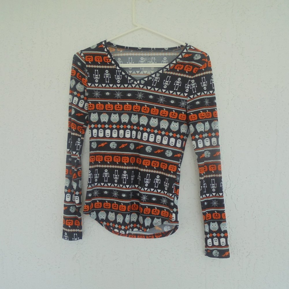 Halloween Top No Boundaries Pumpkins Small 3-5